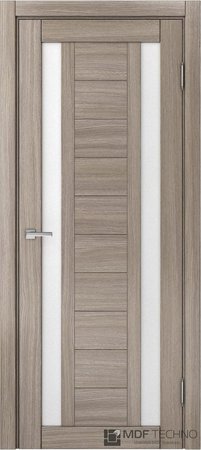 Входная дверь  - Межкомнатная дверь экошпон модель Доминика 400 Дуб дымчатый