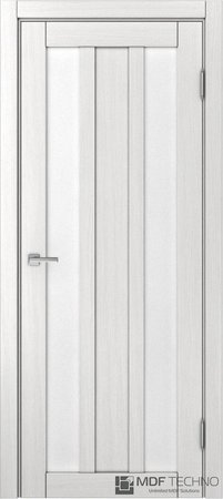 Входная дверь  - Межкомнатная дверь экошпон модель Доминика 406 Ясень белый