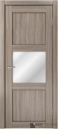 Входная дверь  - Межкомнатная дверь экошпон модель Доминика Классик 806 Дуб дымчатый