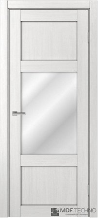 Входная дверь  - Межкомнатная дверь экошпон модель Доминика Классик 808 Ясень белый