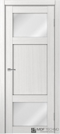 Входная дверь  - Межкомнатная дверь экошпон модель Доминика Классик 809 Ясень белый
