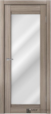 Входная дверь  - Межкомнатная дверь экошпон модель Доминика Классик 810 Дуб дымчатый