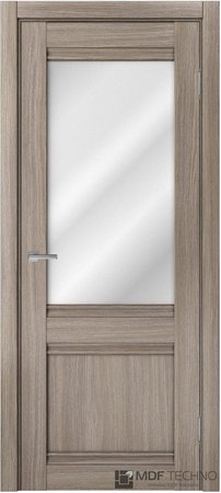 Входная дверь  - Межкомнатная дверь экошпон модель Доминика Классик 812 Дуб дымчатый