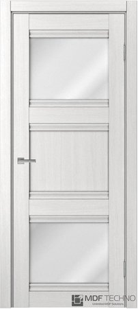 Входная дверь  - Межкомнатная дверь экошпон модель Доминика Классик 815 Ясень белый