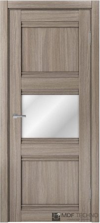 Входная дверь  - Межкомнатная дверь экошпон модель Доминика Классик 816 Дуб дымчатый