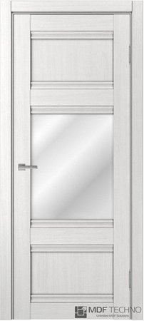 Входная дверь  - Межкомнатная дверь экошпон модель Доминика Классик 818 Ясень белый