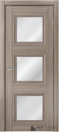 Входная дверь  - Межкомнатная дверь экошпон модель Доминика Классик 824 Дуб дымчатый