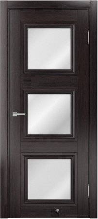 Входная дверь  - Межкомнатная дверь экошпон модель Доминика Классик 824 Орех темный