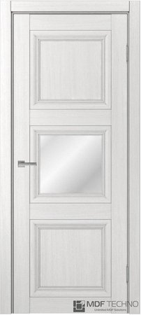Входная дверь  - Межкомнатная дверь экошпон модель Доминика Классик 826 Ясень белый