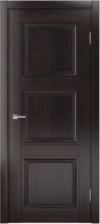 Входная дверь  - Межкомнатная дверь экошпон модель Доминика Классик 827 Орех темный