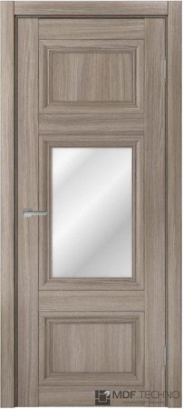 Входная дверь  - Межкомнатная дверь экошпон модель Доминика Классик 828 Дуб дымчатый