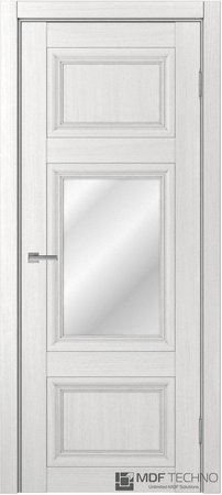 Входная дверь  - Межкомнатная дверь экошпон модель Доминика Классик 828 Ясень белый