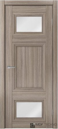 Входная дверь  - Межкомнатная дверь экошпон модель Доминика Классик 829 Дуб дымчатый