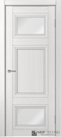 Входная дверь  - Межкомнатная дверь экошпон модель Доминика Классик 829 Ясень белый