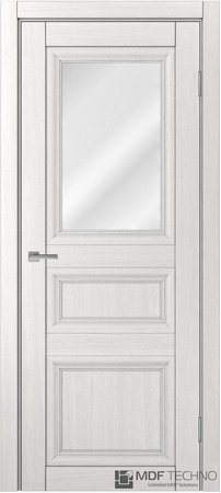 Входная дверь  - Межкомнатная дверь экошпон модель Доминика Классик 830 Ясень белый