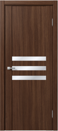 Входная дверь  - Межкомнатная дверь экошпон модель Доминика 233 Орех вела