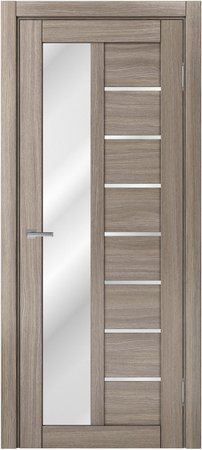 Входная дверь  - Межкомнатная дверь экошпон модель Доминика 428 Дуб дымчатый 