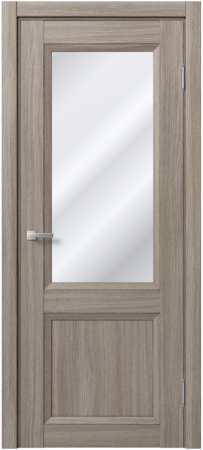 Входная дверь  - Межкомнатная дверь экошпон модель Доминика Классик 842 Дуб дымчатый