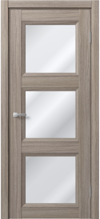 Входная дверь  - Межкомнатная дверь экошпон модель Доминика Классик 844 Дуб дымчатый