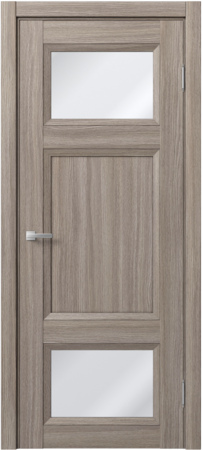 Входная дверь  - Межкомнатная дверь экошпон модель Доминика Классик 849 Дуб дымчатый