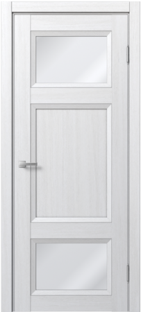 Входная дверь  - Межкомнатная дверь экошпон модель Доминика Классик 849 Ясень белый