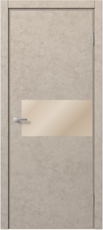 Входная дверь  - Межкомнатная дверь экошпон Доминика 902 Бетон бежевый