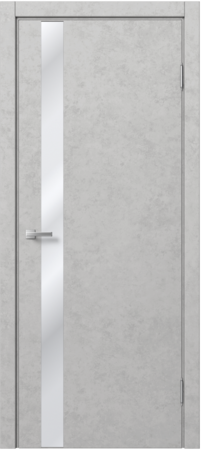 Входная дверь  - Межкомнатная дверь экошпон Доминика 904 Бетон белый