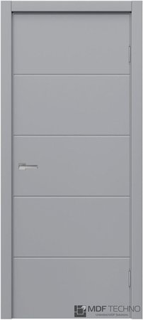 Входная дверь  - Межкомнатная дверь эмаль модель Доминика Стефани 1005 RAL 7040