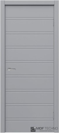 Входная дверь  - Межкомнатная дверь эмаль модель Доминика Стефани 1018 RAL 7040