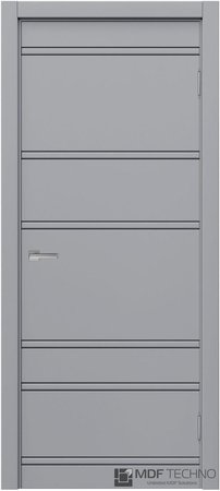 Входная дверь  - Межкомнатная дверь эмаль модель Доминика Стефани 1021 RAL 7040