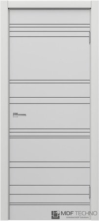 Входная дверь  - Межкомнатная дверь эмаль модель Доминика Стефани 1022 Белый