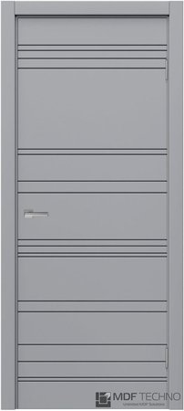 Входная дверь  - Межкомнатная дверь эмаль модель Доминика Стефани 1022 RAL 7040