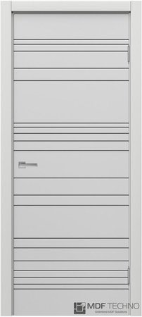 Входная дверь  - Межкомнатная дверь эмаль модель Доминика Стефани 1023 Белый