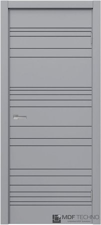 Входная дверь  - Межкомнатная дверь эмаль модель Доминика Стефани 1023 RAL 7040