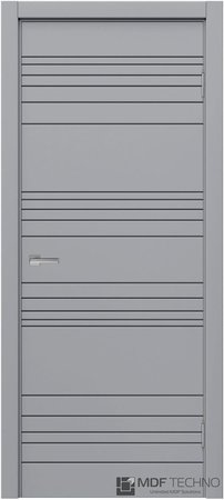 Входная дверь  - Межкомнатная дверь эмаль модель Доминика Стефани 1024 RAL 7040