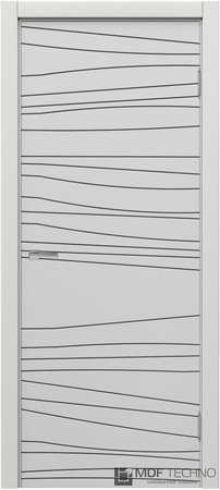 Входная дверь  - Межкомнатная дверь эмаль модель Доминика Стефани 1025 Белый