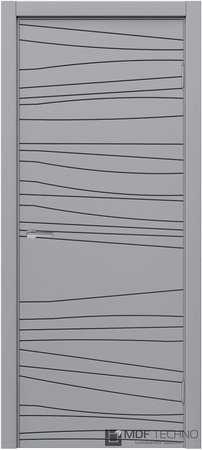 Входная дверь  - Межкомнатная дверь эмаль модель Доминика Стефани 1025 RAL 7040