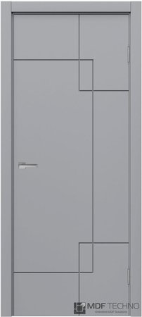 Входная дверь  - Межкомнатная дверь эмаль модель Доминика Стефани 1065 RAL 7040