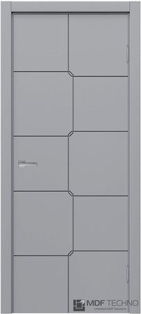 Входная дверь  - Межкомнатная дверь эмаль модель Доминика Стефани 1066 RAL 7040