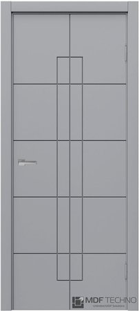 Входная дверь  - Межкомнатная дверь эмаль модель Доминика Стефани 1067 RAL 7040