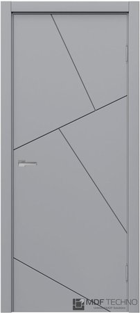 Входная дверь  - Межкомнатная дверь эмаль модель Доминика Стефани 1071 RAL 7040