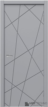 Входная дверь  - Межкомнатная дверь эмаль модель Доминика Стефани 1073 RAL 7040