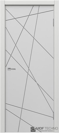 Входная дверь  - Межкомнатная дверь эмаль модель Доминика Стефани 1074 Белый