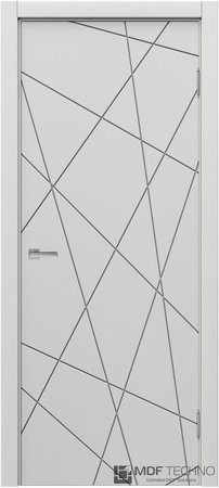 Входная дверь  - Межкомнатная дверь эмаль модель Доминика Стефани 1075 Белый