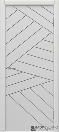 Входная дверь  - Межкомнатная дверь эмаль модель Доминика Стефани 1076 Белый