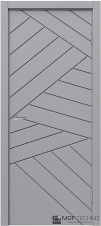 Входная дверь  - Межкомнатная дверь эмаль модель Доминика Стефани 1076 RAL 7040