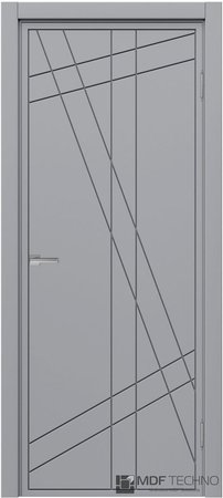 Входная дверь  - Межкомнатная дверь эмаль модель Доминика Стефани 1082 RAL 7040
