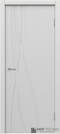 Входная дверь  - Межкомнатная дверь эмаль модель Доминика Стефани 1101 Белый