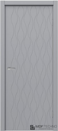 Входная дверь  - Межкомнатная дверь эмаль модель Доминика Стефани 1104 RAL 7040