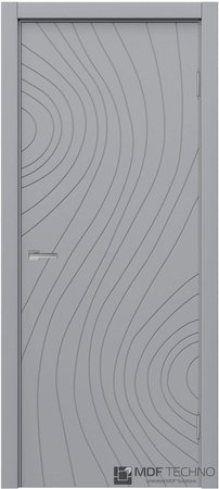 Входная дверь  - Межкомнатная дверь эмаль модель Доминика Стефани 1106 RAL 7040